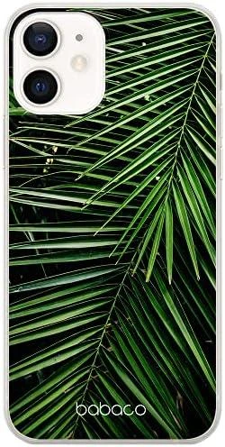 Dėklas CASE OVERPRINT BABACO PLANTS 002 IPHONE 12 MINI Žalias