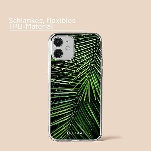 Dėklas CASE OVERPRINT BABACO PLANTS 002 IPHONE 12 MINI Žalias