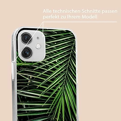 Dėklas CASE OVERPRINT BABACO PLANTS 002 IPHONE 12 MINI Žalias