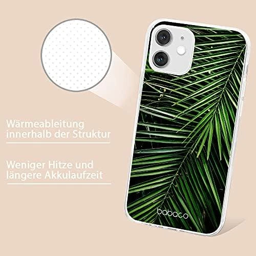 Dėklas CASE OVERPRINT BABACO PLANTS 002 IPHONE 12 MINI Žalias