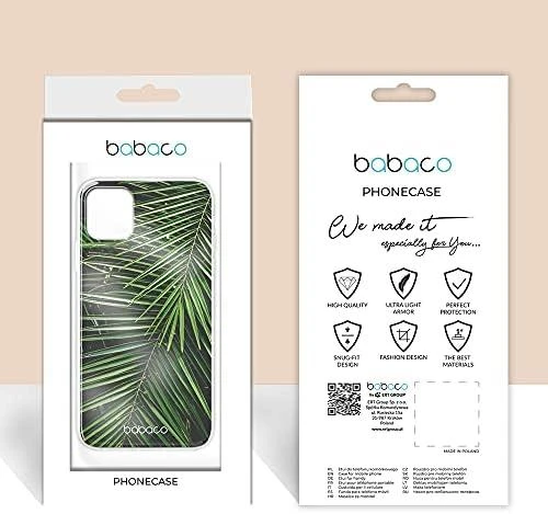 Dėklas CASE OVERPRINT BABACO PLANTS 002 IPHONE 12 MINI Žalias