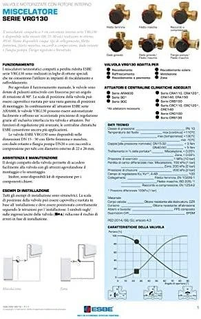 Esbe VRG131 pamaišymo vožtuvas trieigis 1 Kvs 10