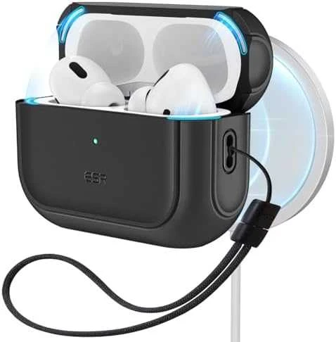 Dėklas ESR Orbit Hybrid, skirtas AirPods Pro, Magsafe (juodas)