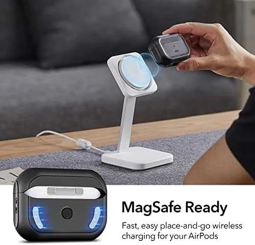 Dėklas ESR Orbit Hybrid, skirtas AirPods Pro, Magsafe (juodas)