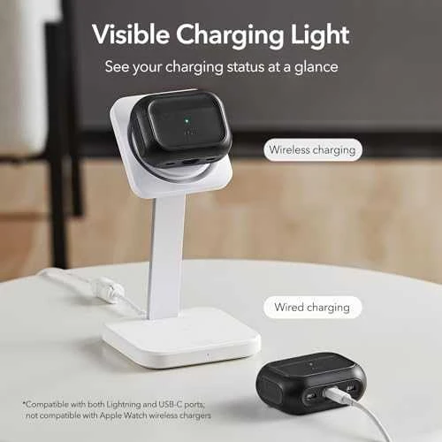 Dėklas ESR Orbit Hybrid, skirtas AirPods Pro, Magsafe (juodas)