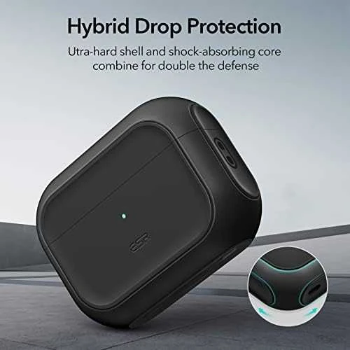 Dėklas ESR Orbit Hybrid, skirtas AirPods Pro, Magsafe (juodas)