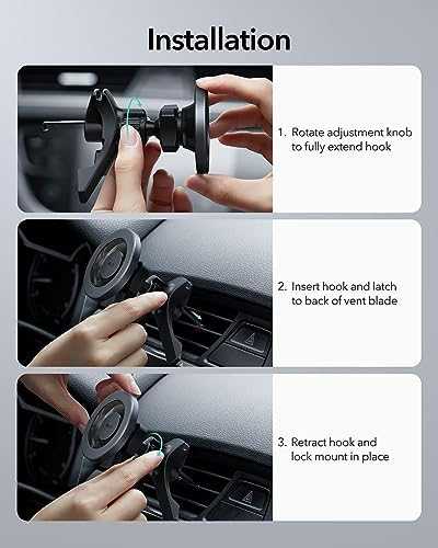 Automobilinis laikiklis ESR HaloLock Magnetic (pilkas)