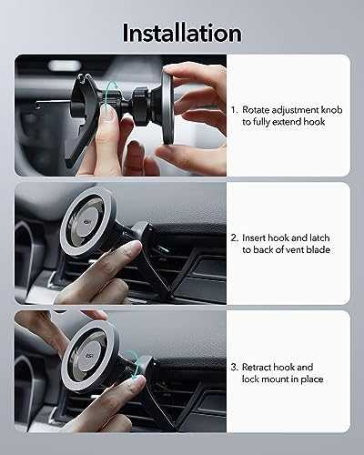 Automobilinis laikiklis ESR HaloLock Magnetic (pilkas)