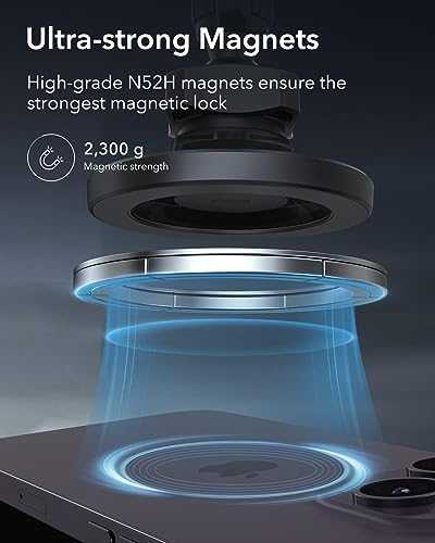Automobilinis laikiklis ESR HaloLock Magnetic (pilkas)