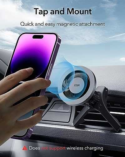 Automobilinis laikiklis ESR HaloLock Magnetic (pilkas)