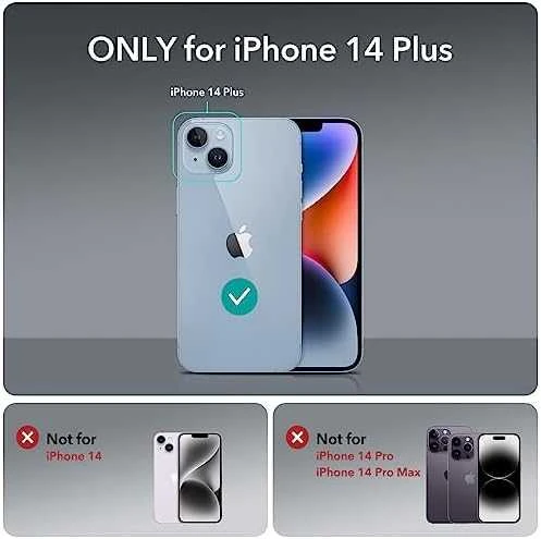 Amio Dėklas ESR Krystec Clear, skirtas iPhone 14 Plus, Magsafe (skaidrus)
