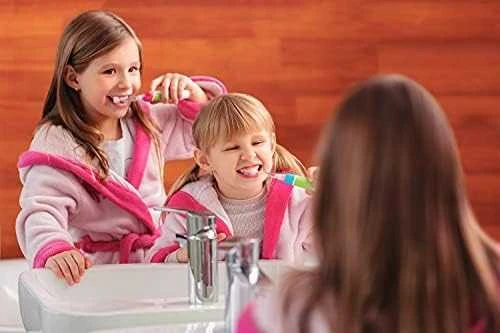 ETA | SONETIC Dantų šepetėlis | ETA071090010 | Baterija operated | For kids | Šepetėlių skaičius galvutės įeina 2 | Number of teeth brushing modes Does not apply | Sonic technology | Baltas/ pink