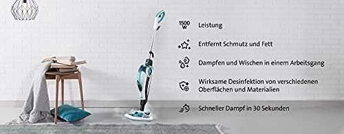 ETA | Steam cleaner | ETA Azurit 2267 90000 | Steam mop and handheld steam cleaner | 1500 W | Baltas/Mėlyna | Garantija 24 mėn.