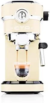 Kavos aparatas ETA | Espresso | ETA618190040 Storio | Slėgis 20 bar | Su pieno plakikliu | Semi-automatinis | 1350 W | rusvai gelsvas