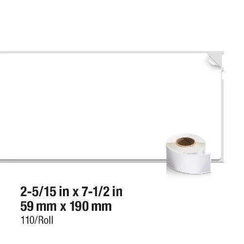 DYMO LabelWriter baltas padavimo etiketės, 59x190 mm, 1 pakuotė (110 vnt) S0722480