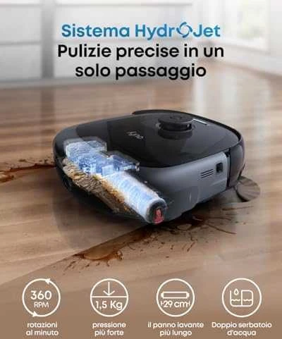 Dulkių siurblys-robotas Eufy Omni E25, Juodas