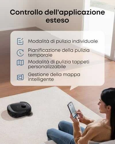 Nešiojamas valymo rinkinys su dulkių siurbliu-robotu Eufy Omni E28, Juodas