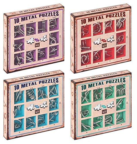 G3 Eureka Bvba Eureka! 10 Metal Puzzles - Mėlyna Set