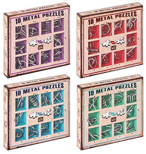 G3 Eureka Bvba Eureka! 10 Metal Puzzles - Žalias Set