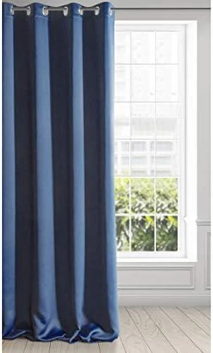 Eurofirany LOGAN blackout tipo temdanti naktinė užuolaida, 135X250 cm, kilpos / žiedai, spalva: tamsiai mėlyna