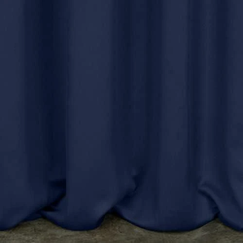Eurofirany LOGAN blackout tipo temdanti naktinė užuolaida, 135X250 cm, kilpos / žiedai, spalva: tamsiai mėlyna