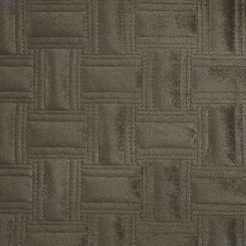 Eurofirany RIA5 Aksominė lovatiesė, dygsniuota tradiciniu siuvimo būdu su banguotu raštu, 170X210 cm, spalva: balta Lovatiesė