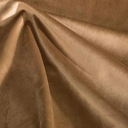 Naktinė užuolaida iš minkšto aksomo Eurofirany DIVA LINE RIA 140X270 cm, juosta/ tunelis/ kabliukai, 300g/m2, spalva: auksinė