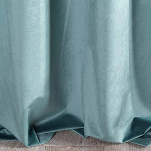 Eurofirany DIVA LINE RIA Minkšto aksomo naktinė užuolaida, 140X250 cm, kilpos / žiedai, spalva: mėlyna