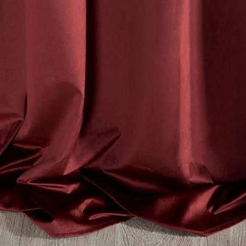 Eurofirany DIVA LINE RIA Minkšto aksomo naktinė užuolaida, 140X250 cm, kilpos / žiedai, spalva: bordo