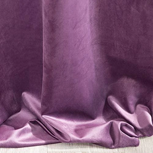 Eurofirany DIVA LINE RIA Minkšto aksomo naktinė užuolaida, 140X250 cm, kilpos / žiedai, spalva: violetinė