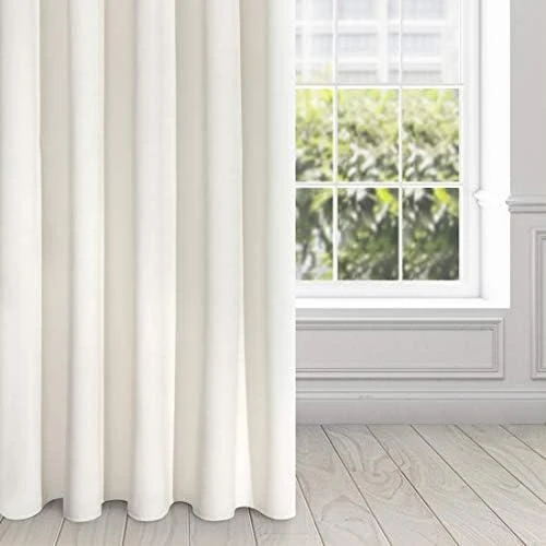 Eurofirany DIVA LINE RIA Minkšto aksomo naktinė užuolaida, 140X250 cm, kilpos / žiedai, spalva: kreminė