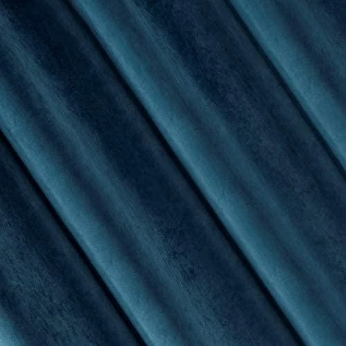 Eurofirany DIVA LINE RIA Minkšto aksomo naktinė užuolaida, 140X250 cm, kilpos / žiedai, spalva: tamsiai mėlyna