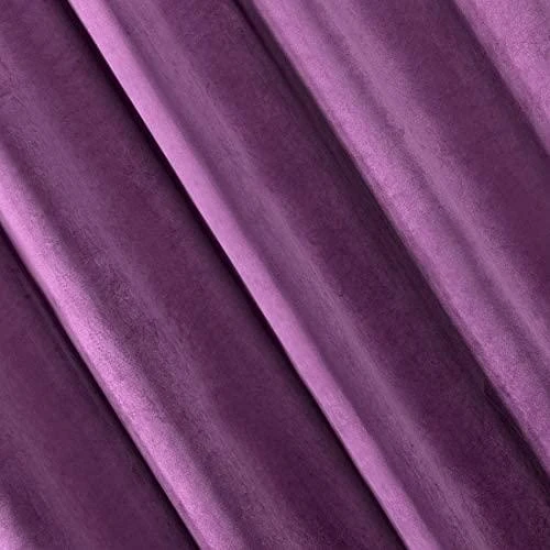 Eurofirany DIVA LINE RIA Minkšto aksomo naktinė užuolaida, 140X250 cm, kilpos / žiedai, spalva: violetinė
