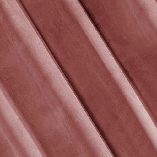 Eurofirany DIVA LINE RIA Minkšto aksomo naktinė užuolaida, 140X250 cm, kilpos / žiedai, spalva: tamsiai rožinė