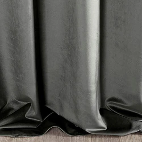 Naktinė užuolaida iš minkšto aksomo Eurofirany DIVA LINE RIA 140X270 cm, juosta/ tunelis/ kabliukai, 300g/m2, spalva: grafito