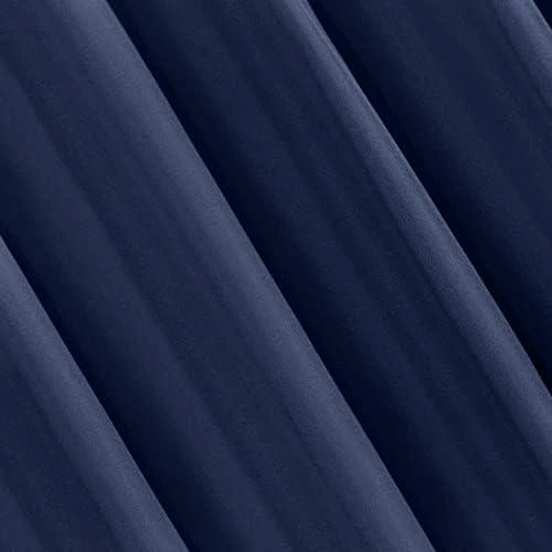 Naktinė užuolaida Eurofirany RITA iš lygaus audinio, 140X250 cm kilpos / ratukai, spalva: mėlyna