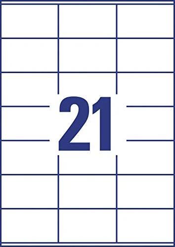 Avery Zweckform LABEL ZF ECONOMY 70X41MM 045 100ARK ETIKETĖ E100 ELA045 - ELA045