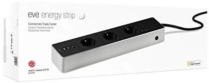 Eve Systems EVE Energy Strip – prijungtas trigubas Apple HomeKit lizdas