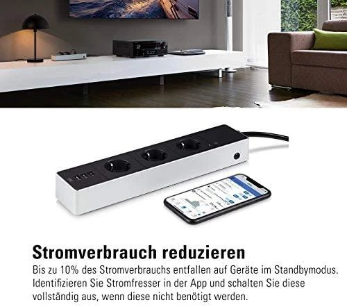 Eve Systems EVE Energy Strip – prijungtas trigubas Apple HomeKit lizdas