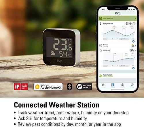 Carruzzo Eve Systems EVE Weather - prijungta Orų stotelė, skirta Apple HomeKit
