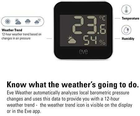 Carruzzo Eve Systems EVE Weather - prijungta Orų stotelė, skirta Apple HomeKit