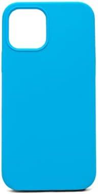 Evelatus Apple iPhone 12/12 Pro Premium Soft Touch Silikoninis dėklas Sky Mėlyna