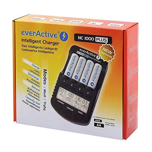 everActive profesionalus AA/AAA elementų įkroviklis NC-1000 PLUS