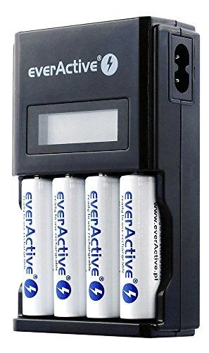 everActive automatinis AA/AAA elementų įkroviklis su LCD ekranu NC-450 Juodas