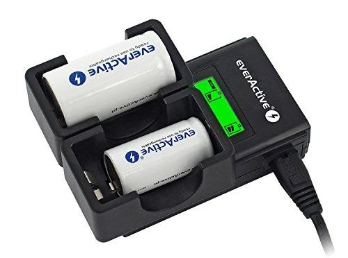 everActive automatinis AA/AAA elementų įkroviklis su LCD ekranu NC-450 Juodas