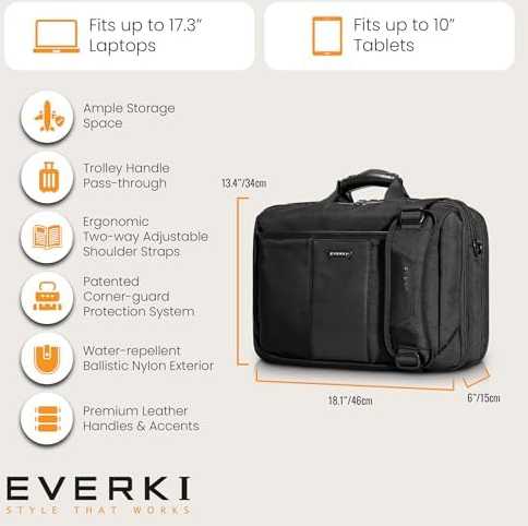 „Everki Versa Premium“ 17,3 colio krepšys (EKB427BK17)