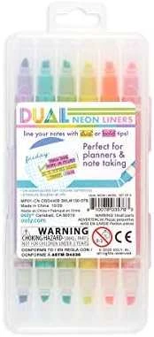 Ooly Dual Liner neoniniai markeriai 6 spalvų