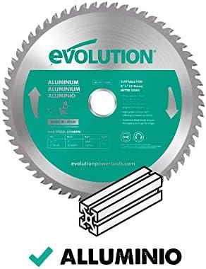 Evolution TCT pjūklo diskas skirtas pjauti aliuminį 210mm 60z - kampiniams pjūklams