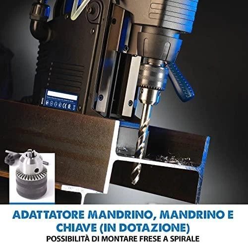 Stacionarus gręžtuvas Evolution EVO42; 1-5/8''; 1200 W; elektrinis; magnetinis