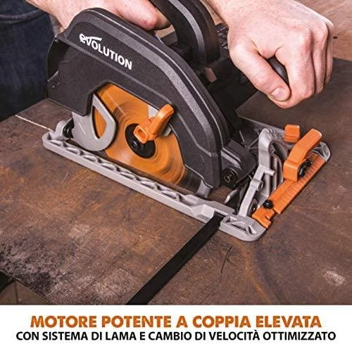 Elektrinis diskinis pjūklas Evolution R185CCSX; 185 mm; 1600 W